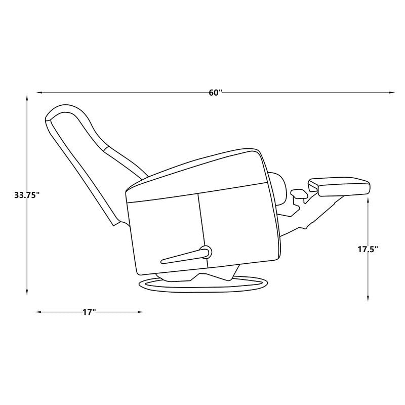 Fauteuil inclinable à bascule, fauteuil inclinable pivotant, fauteuil d'appoint