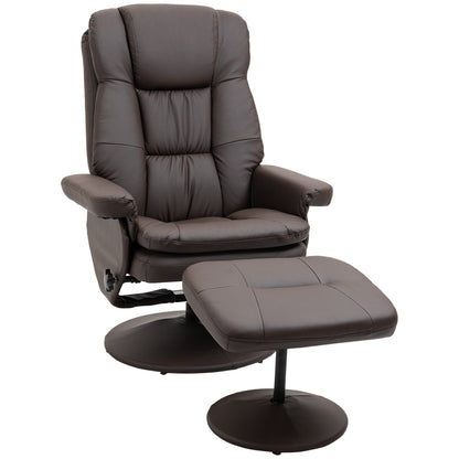 Fauteuil inclinable et ottoman avec base enveloppée