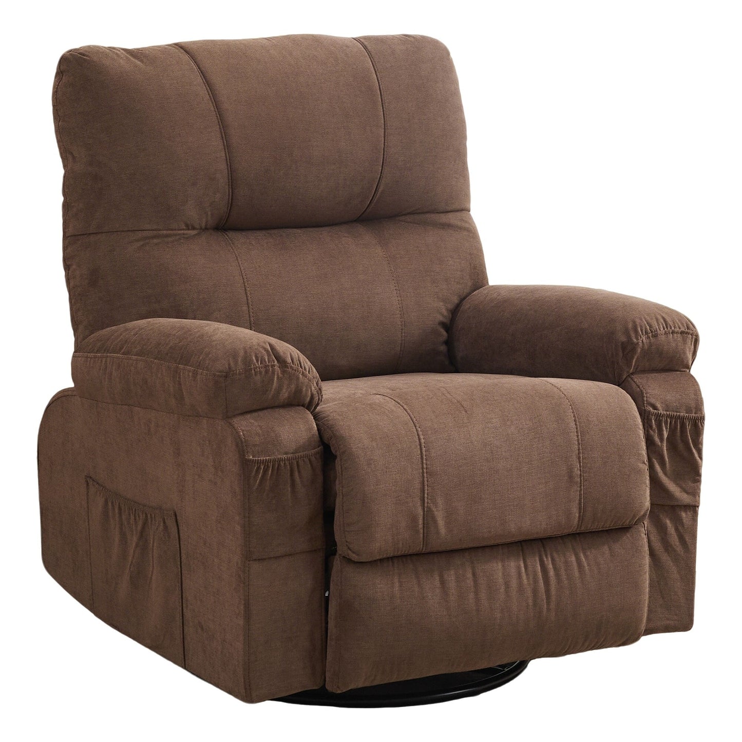 Fauteuil inclinable, fauteuil pivotant à 360 degrés, équipé d'un coussin moelleux et d'un dossier, fauteuil confortable