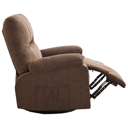 Fauteuil inclinable, fauteuil pivotant à 360 degrés, équipé d'un coussin moelleux et d'un dossier, fauteuil confortable