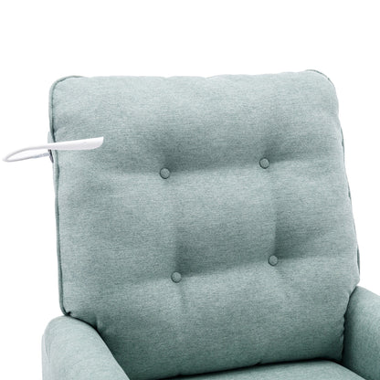 Fauteuil inclinable pivotant à 270 degrés avec port USB, poche latérale et lampe tactile