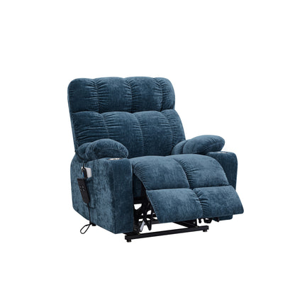 Fauteuil inclinable rouge à double moteur OKIN pour personnes âgées avec chauffage, massage, inclinaison à 180° et dossier/repose-pieds réglable