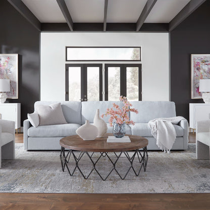 Siège modulaire sans accoudoirs Refuge Solid pour canapé sectionnel - 40 - Bleu ciel