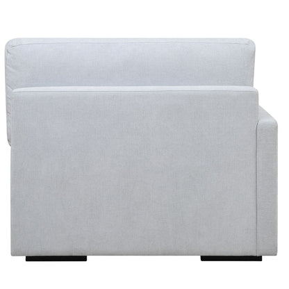 Siège modulaire Refuge Solid avec accoudoir gauche pour canapé sectionnel - 43,25 po - Bleu ciel