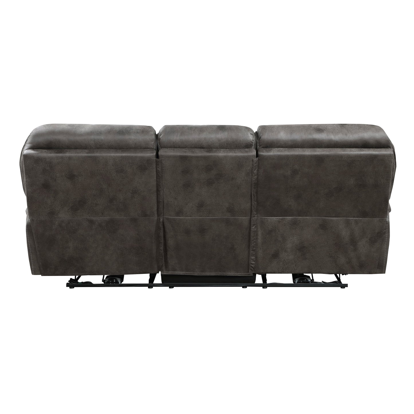 Canapé inclinable double électrique en microfibre Regina
