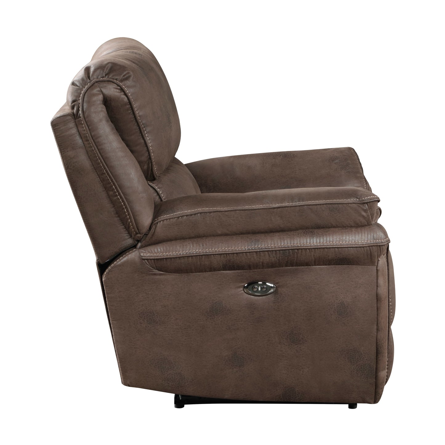 Canapé inclinable double électrique en microfibre Regina
