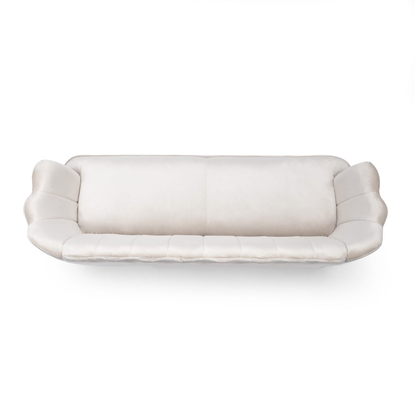 Canapé 3 places Reitz Glam en velours par Christopher Knight Home - 76,25 L x 29,25 l x 33,50 H