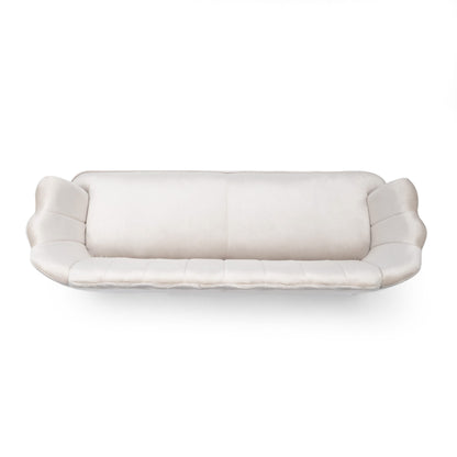 Canapé 3 places Reitz Glam en velours par Christopher Knight Home - 76,25 L x 29,25 l x 33,50 H