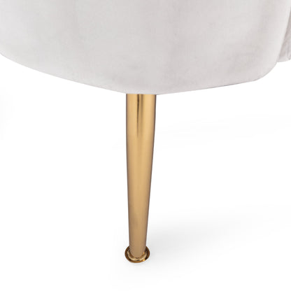 Canapé 3 places Reitz Glam en velours par Christopher Knight Home - 76,25 L x 29,25 l x 33,50 H