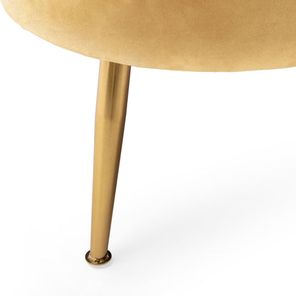 Canapé 3 places Reitz Glam en velours par Christopher Knight Home - 76,25 L x 29,25 l x 33,50 H