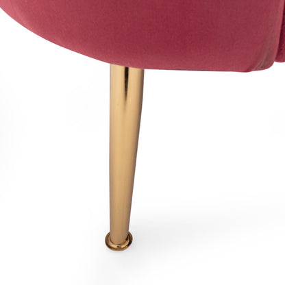 Canapé 3 places Reitz Glam en velours par Christopher Knight Home - 76,25 L x 29,25 l x 33,50 H