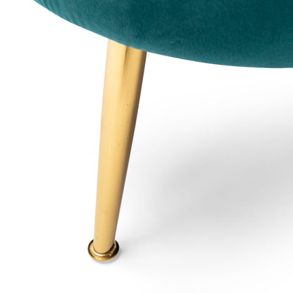 Canapé 3 places Reitz Glam en velours par Christopher Knight Home - 76,25 L x 29,25 l x 33,50 H