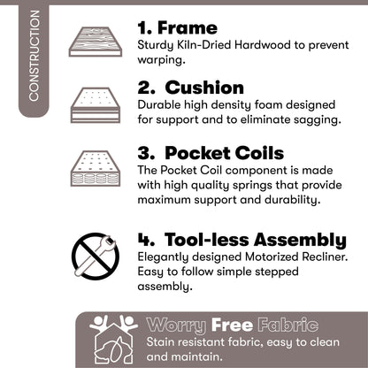 Fauteuil inclinable manuel Porter en similicuir par iLounge