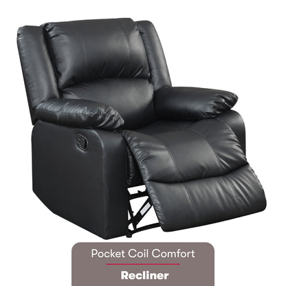 Fauteuil inclinable manuel Porter en similicuir par iLounge