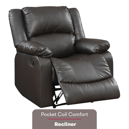 Fauteuil inclinable manuel Porter en similicuir par iLounge