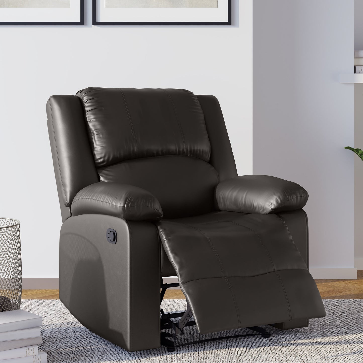 Fauteuil inclinable manuel Porter en similicuir par iLounge