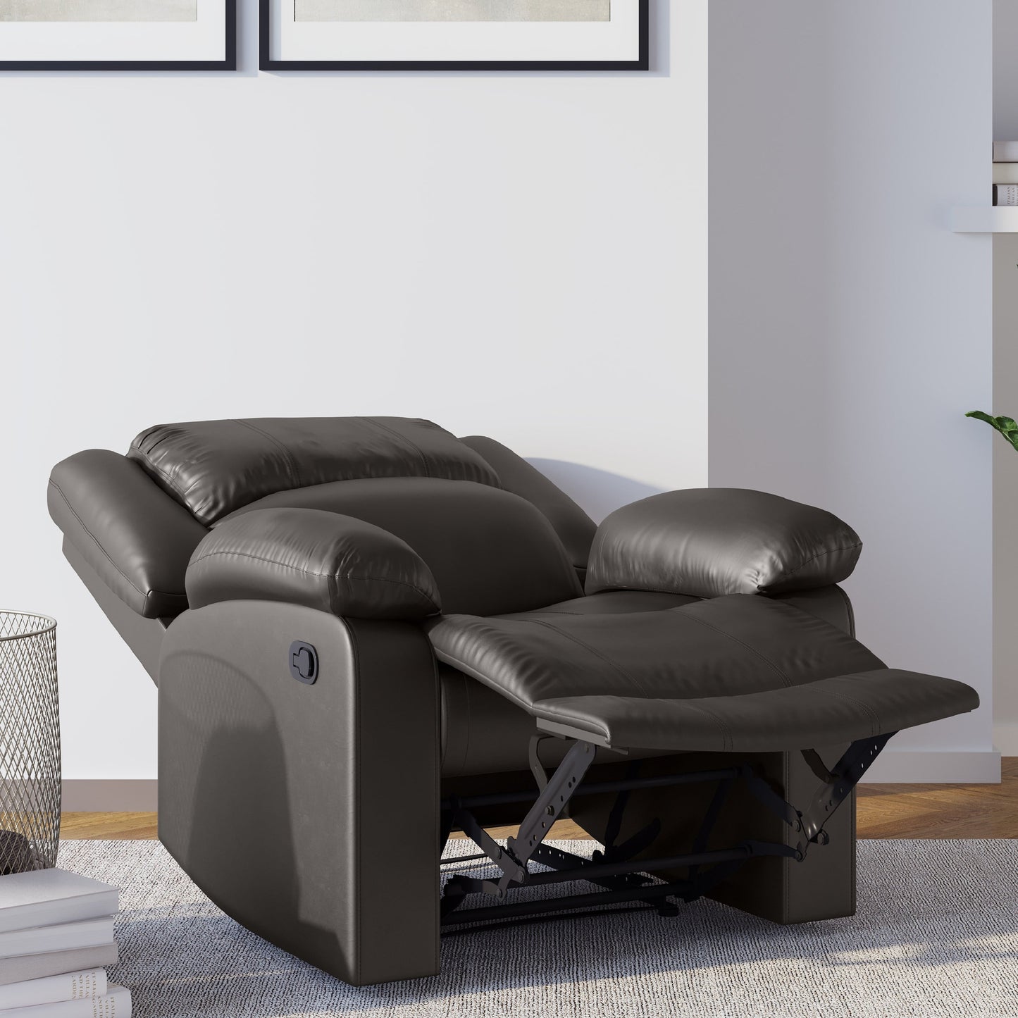 Fauteuil inclinable manuel Porter en similicuir par iLounge