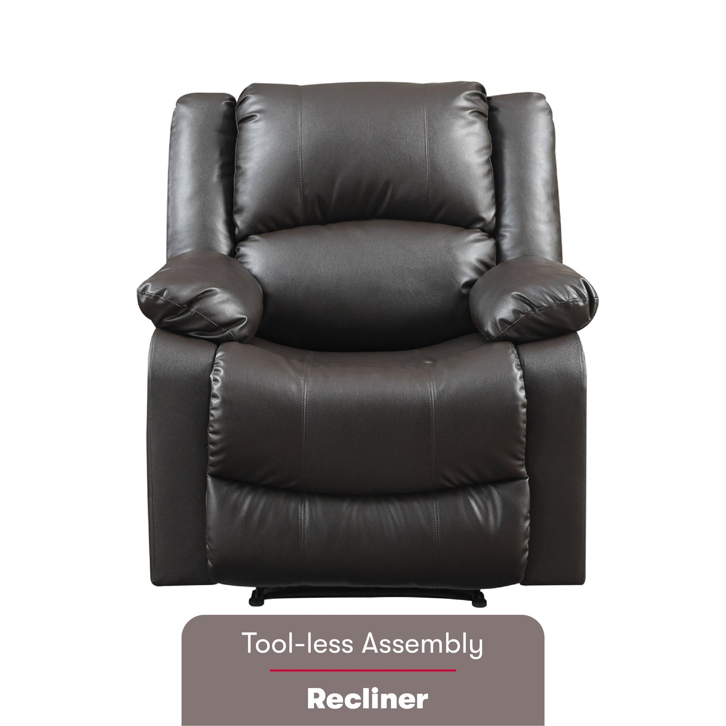 Fauteuil inclinable manuel Porter en similicuir par iLounge
