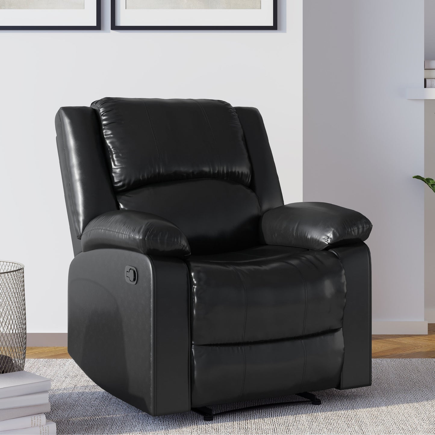 Fauteuil inclinable manuel Porter en similicuir par iLounge