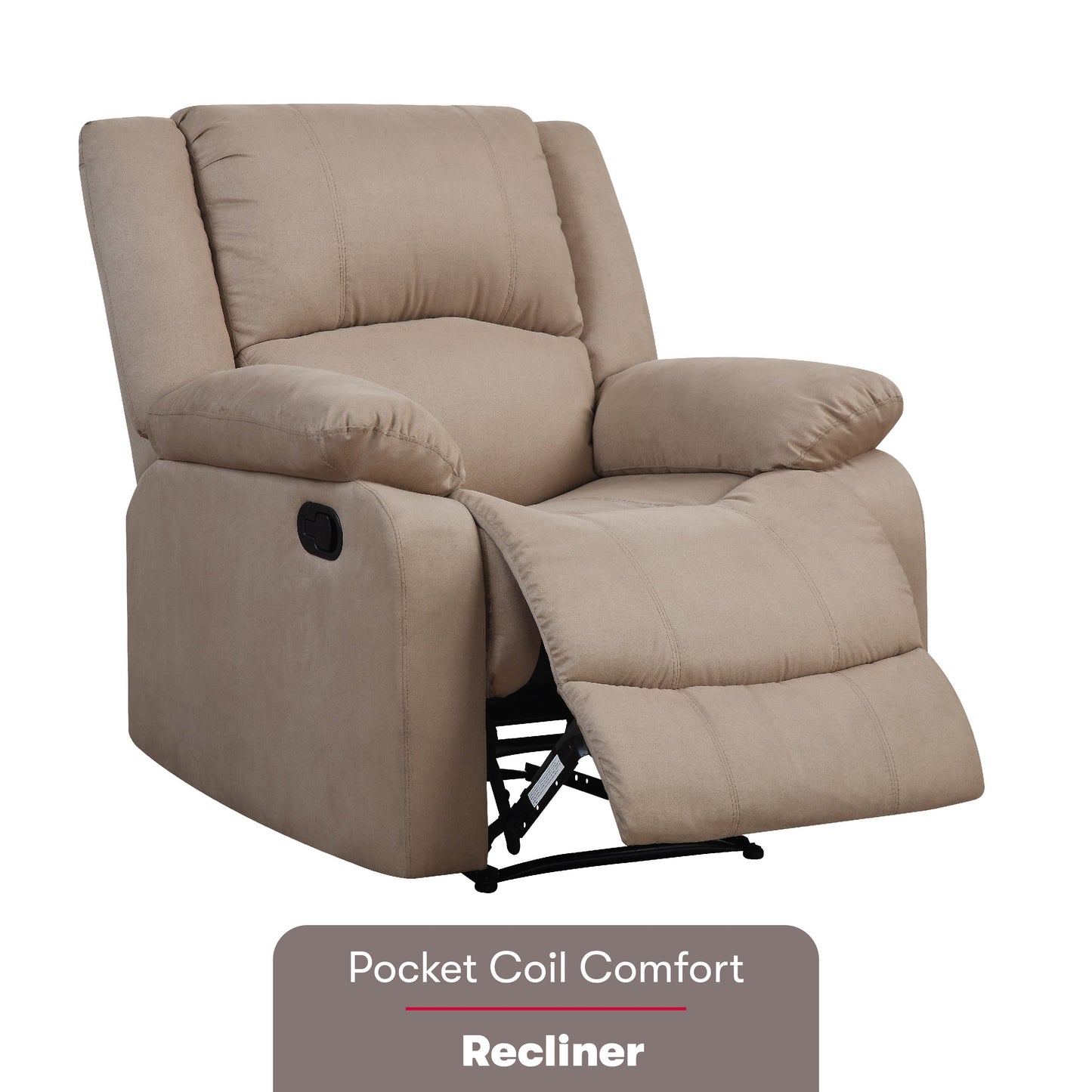 Relaxez-vous sur une chaise longue ? Fauteuil inclinable manuel Porter en microfibre par iLounge
