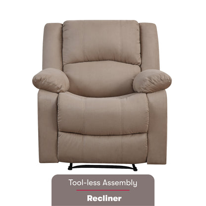 Relaxez-vous sur une chaise longue ? Fauteuil inclinable manuel Porter en microfibre par iLounge