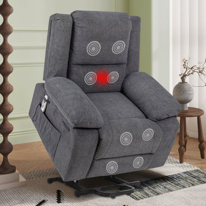 Fauteuil inclinable électrique multifonction avec télécommande pour personnes âgées