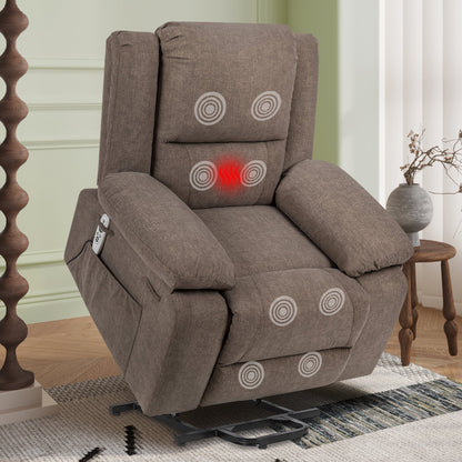 Fauteuil inclinable électrique multifonction avec télécommande pour personnes âgées