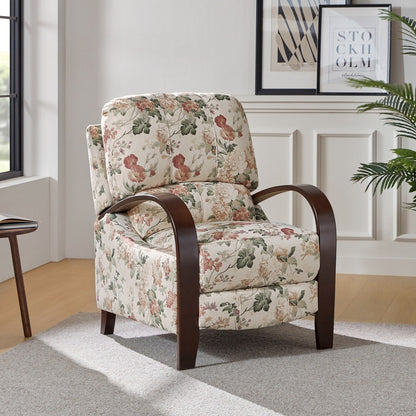 Fauteuil inclinable manuel en cuir véritable Rita par Hulala Home