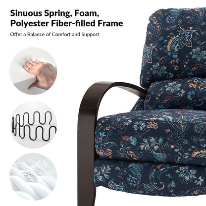 Fauteuil inclinable manuel en cuir véritable Rita par Hulala Home