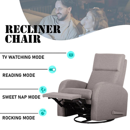 Fauteuil inclinable à bascule, fauteuil inclinable pivotant