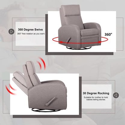 Fauteuil inclinable à bascule, fauteuil inclinable pivotant