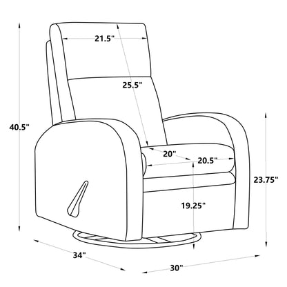 Fauteuil inclinable à bascule, fauteuil inclinable pivotant