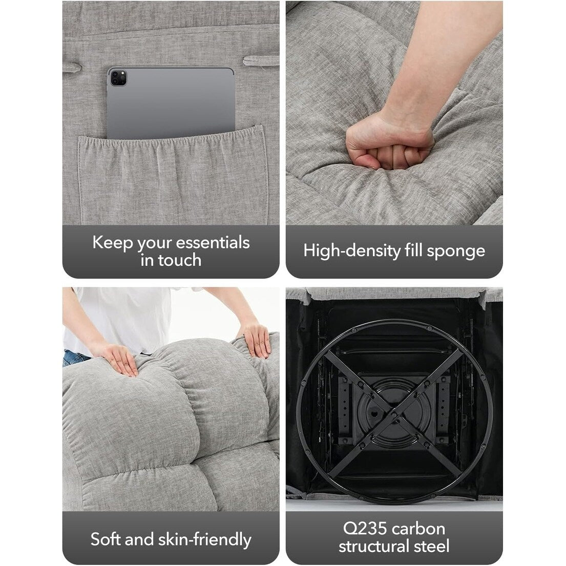 Fauteuil à bascule pivotant à 360°