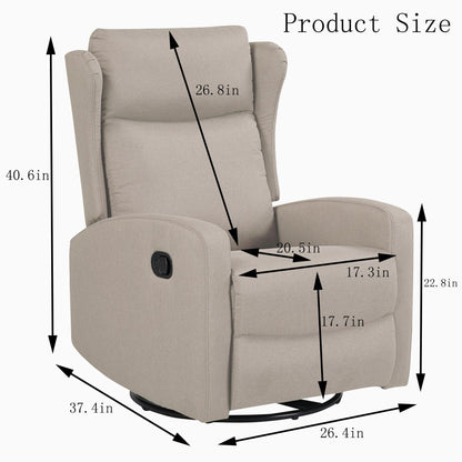 Fauteuil inclinable à bascule pour salon
