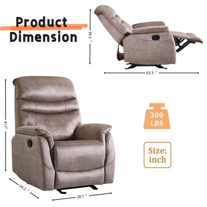 Fauteuil inclinable à bascule pour salon