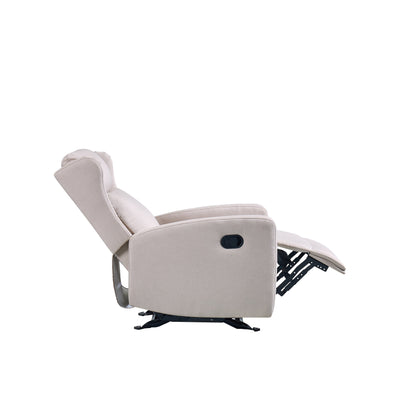 Fauteuil inclinable à bascule, inclinaison à 3 positions, support confortable pour les accoudoirs et le dos, design moderne avec mousse haute densité