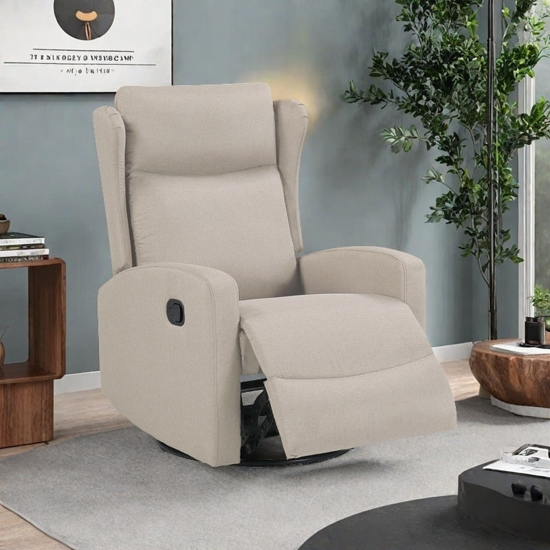 Fauteuil inclinable à bascule, inclinaison à 3 positions, support confortable pour les accoudoirs et le dos, design moderne avec mousse haute densité