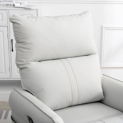 Fauteuil à bascule inclinable, fauteuil à bascule pivotant à 360 degrés pour chambre d'enfant, fauteuil planeur, petit fauteuil à bascule inclinable pivotant et moderne