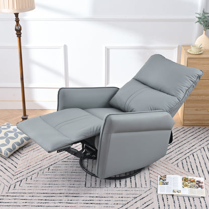 Fauteuil à bascule inclinable, fauteuil à bascule pivotant à 360 degrés pour chambre d'enfant, fauteuil planeur, petit fauteuil à bascule inclinable pivotant et moderne
