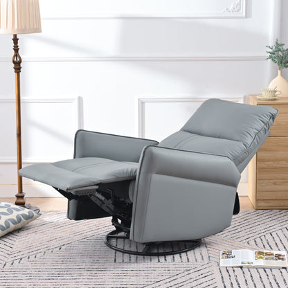 Fauteuil à bascule inclinable, fauteuil à bascule pivotant à 360 degrés pour chambre d'enfant, fauteuil planeur, petit fauteuil à bascule inclinable pivotant et moderne