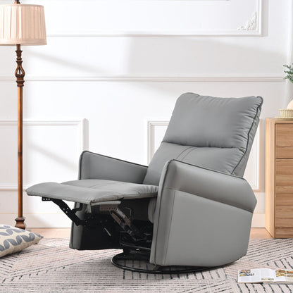 Fauteuil à bascule inclinable, fauteuil à bascule pivotant à 360 degrés pour chambre d'enfant, fauteuil planeur, petit fauteuil à bascule inclinable pivotant et moderne