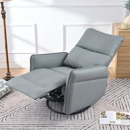 Fauteuil à bascule inclinable, fauteuil à bascule pivotant à 360 degrés pour chambre d'enfant, fauteuil planeur, petit fauteuil à bascule inclinable pivotant et moderne