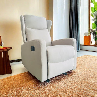 Fauteuil inclinable à bascule, canapé inclinable réglable avec support lombaire, fauteuil inclinable classique avec accoudoirs et dossier confortables