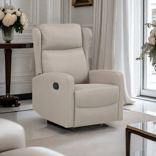 Fauteuil inclinable à bascule, canapé inclinable réglable avec support lombaire, fauteuil inclinable classique avec accoudoirs et dossier confortables