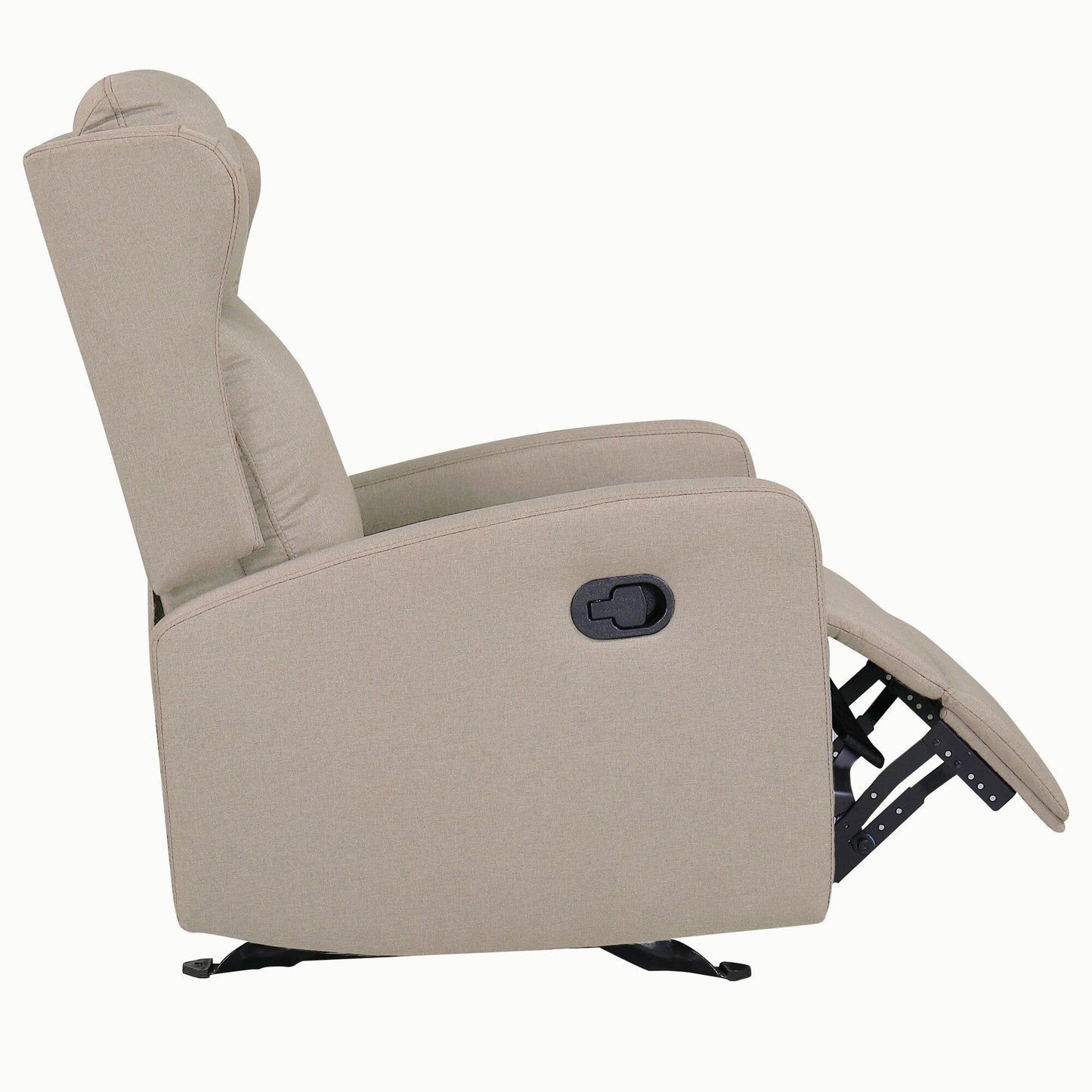 Fauteuil inclinable à bascule, canapé inclinable réglable avec support lombaire, fauteuil inclinable classique avec accoudoirs et dossier confortables