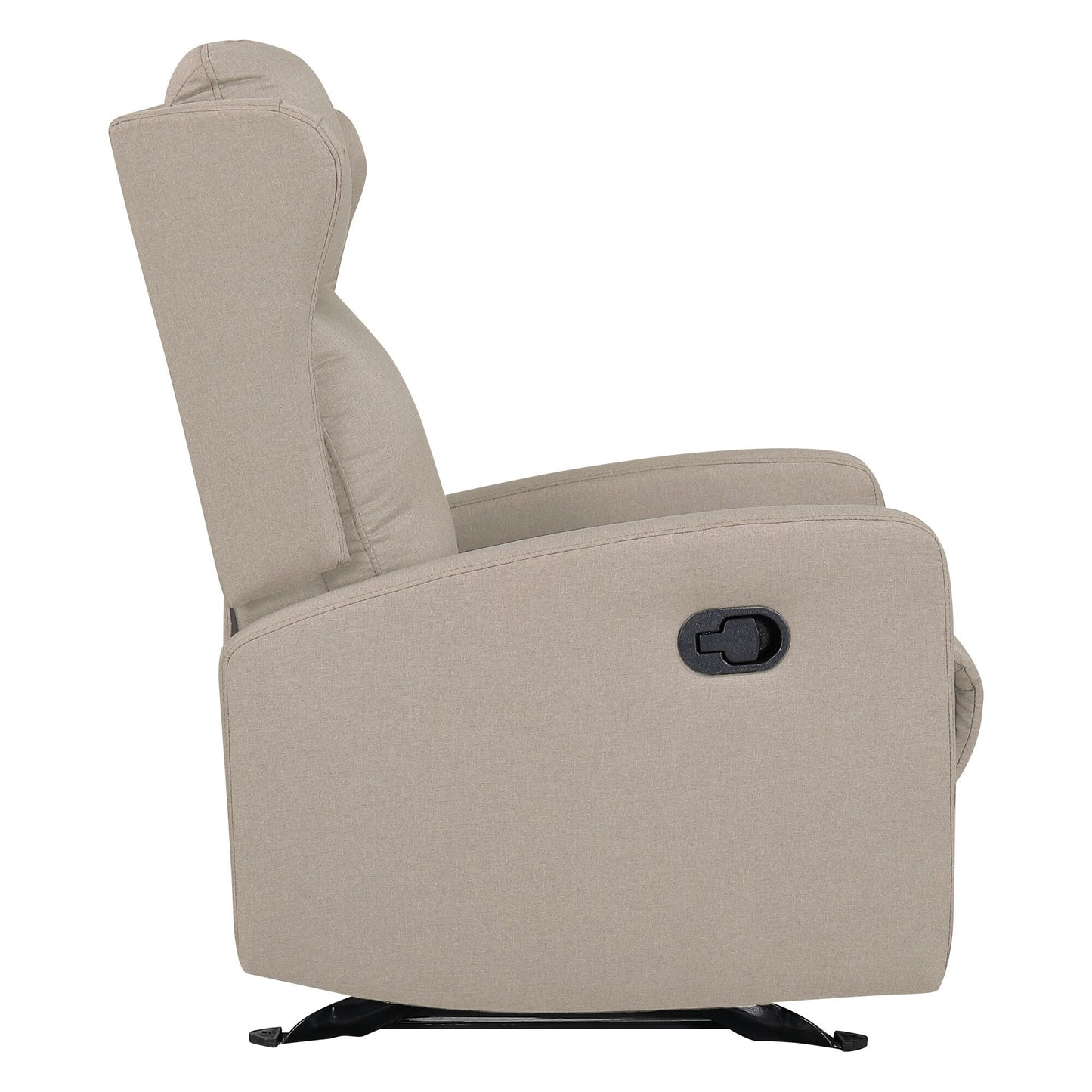 Fauteuil inclinable à bascule, canapé inclinable réglable avec support lombaire, fauteuil inclinable classique avec accoudoirs et dossier confortables