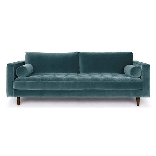 Canapé en tissu Roma bleu spa 88