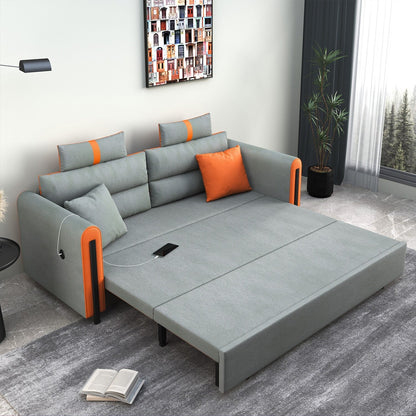 Canapé-lit pliant en tissu technologique Romision