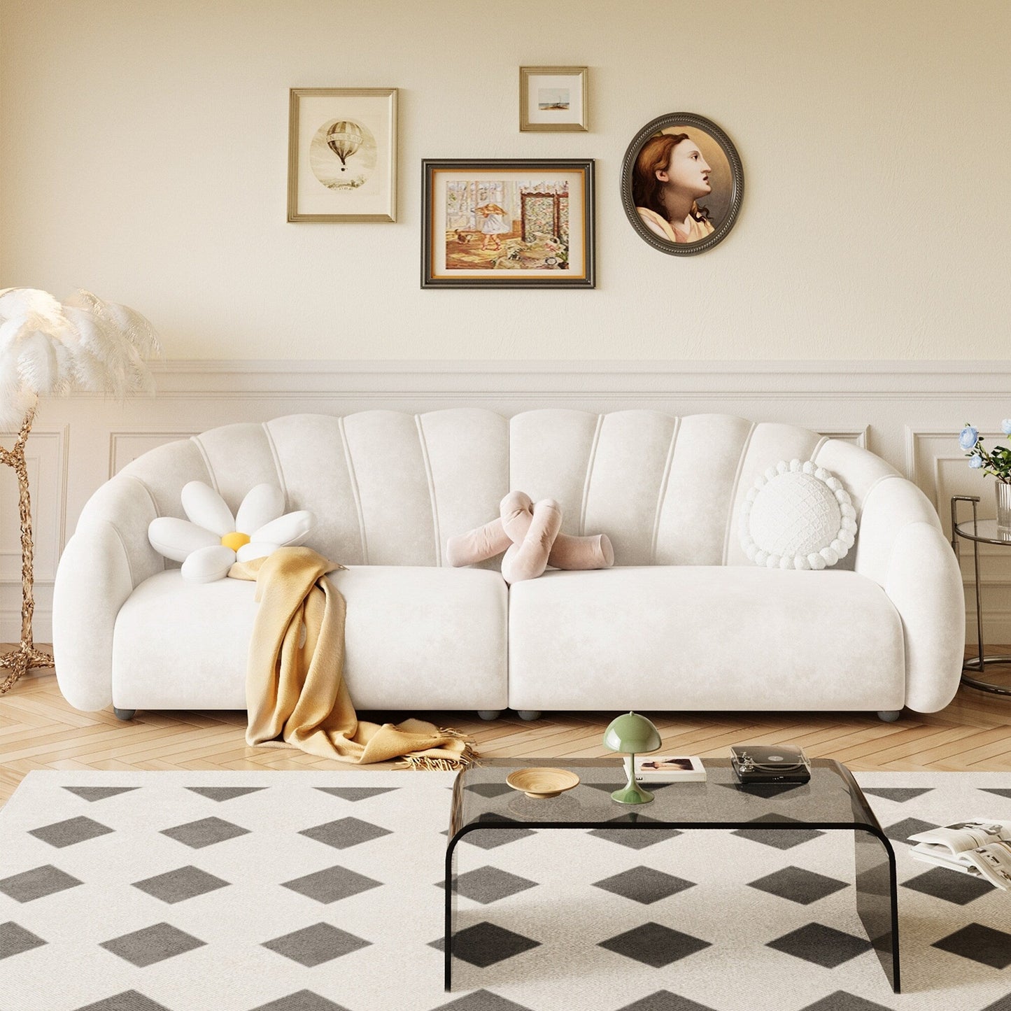 Canapé en velours technologique Romision