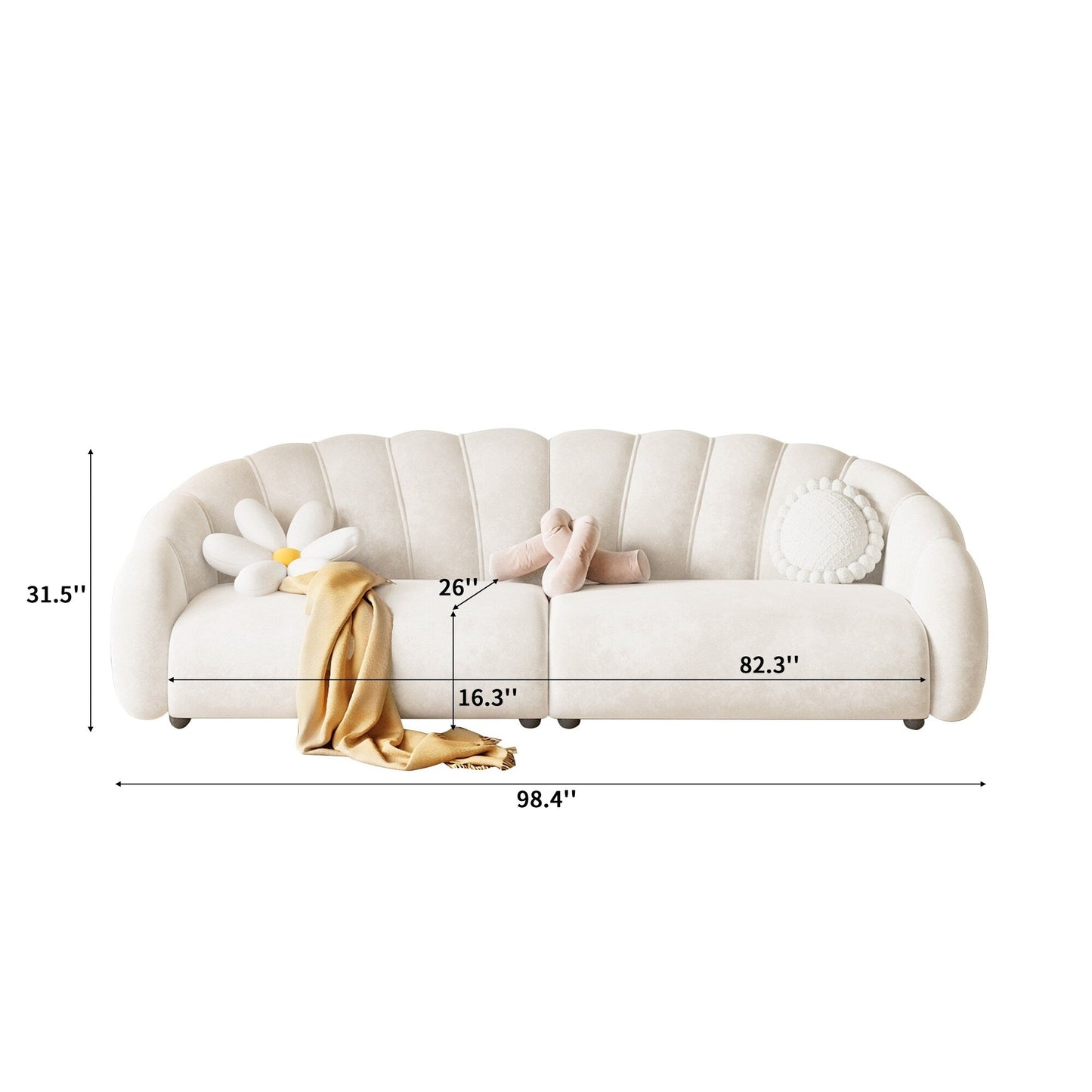 Canapé en velours technologique Romision